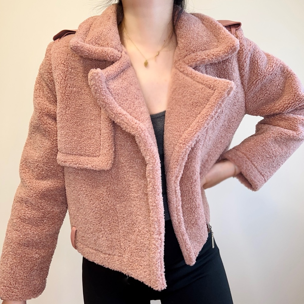 Pink Teddy Jacket - Picture 2 of 7